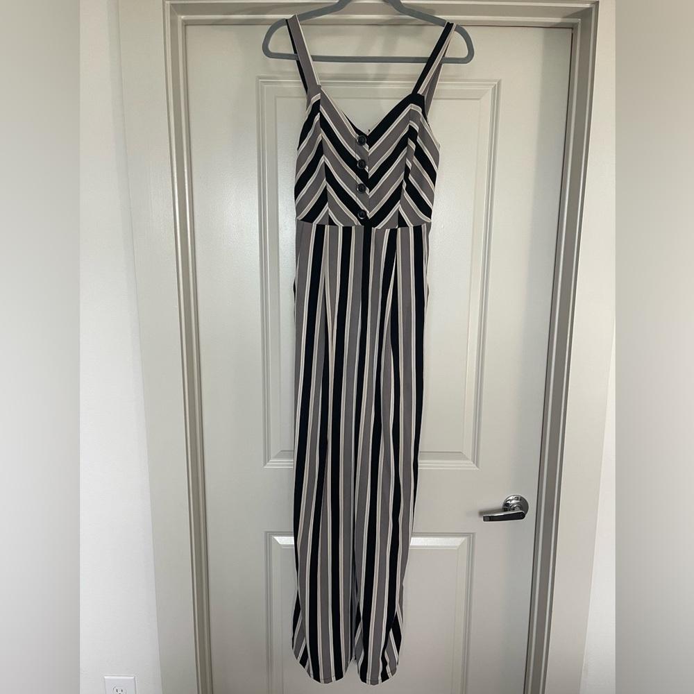 STILLETTO Stripped Jumpsuit
